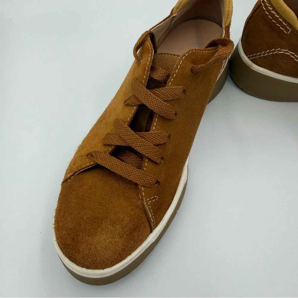 Geox Respira Brown Suede Lace-Up Sneakers – Size 35 (US 5)